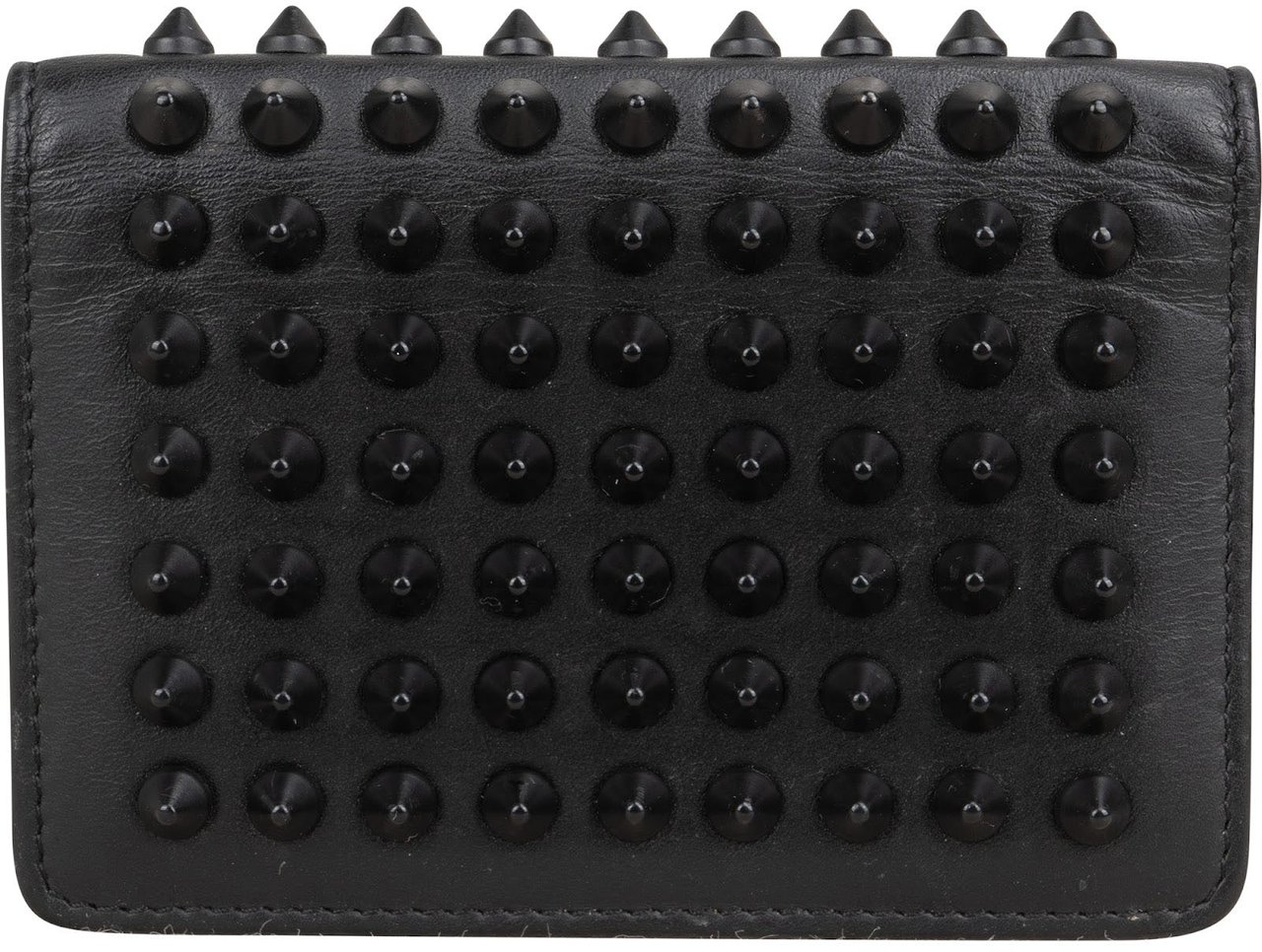 Dior Christian Louboutin Spikes Bifold Card Holder Zwart