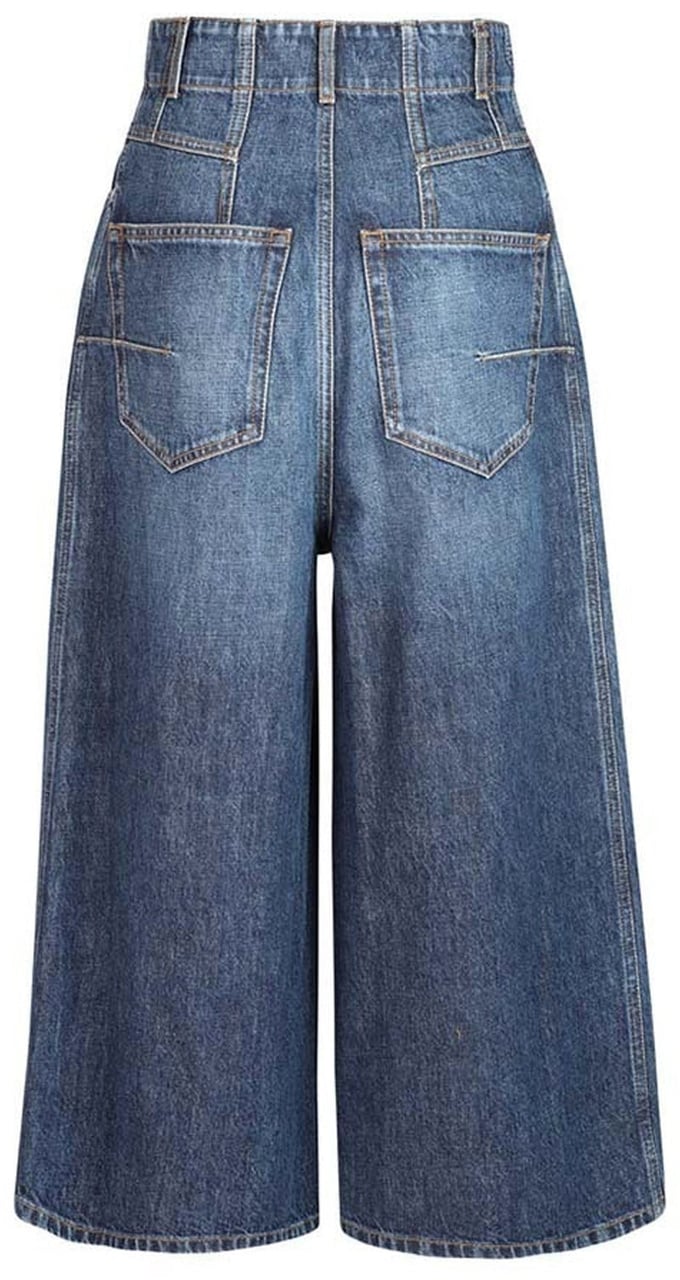 Dior Dior Wide-Leg Denim Jeans Blauw