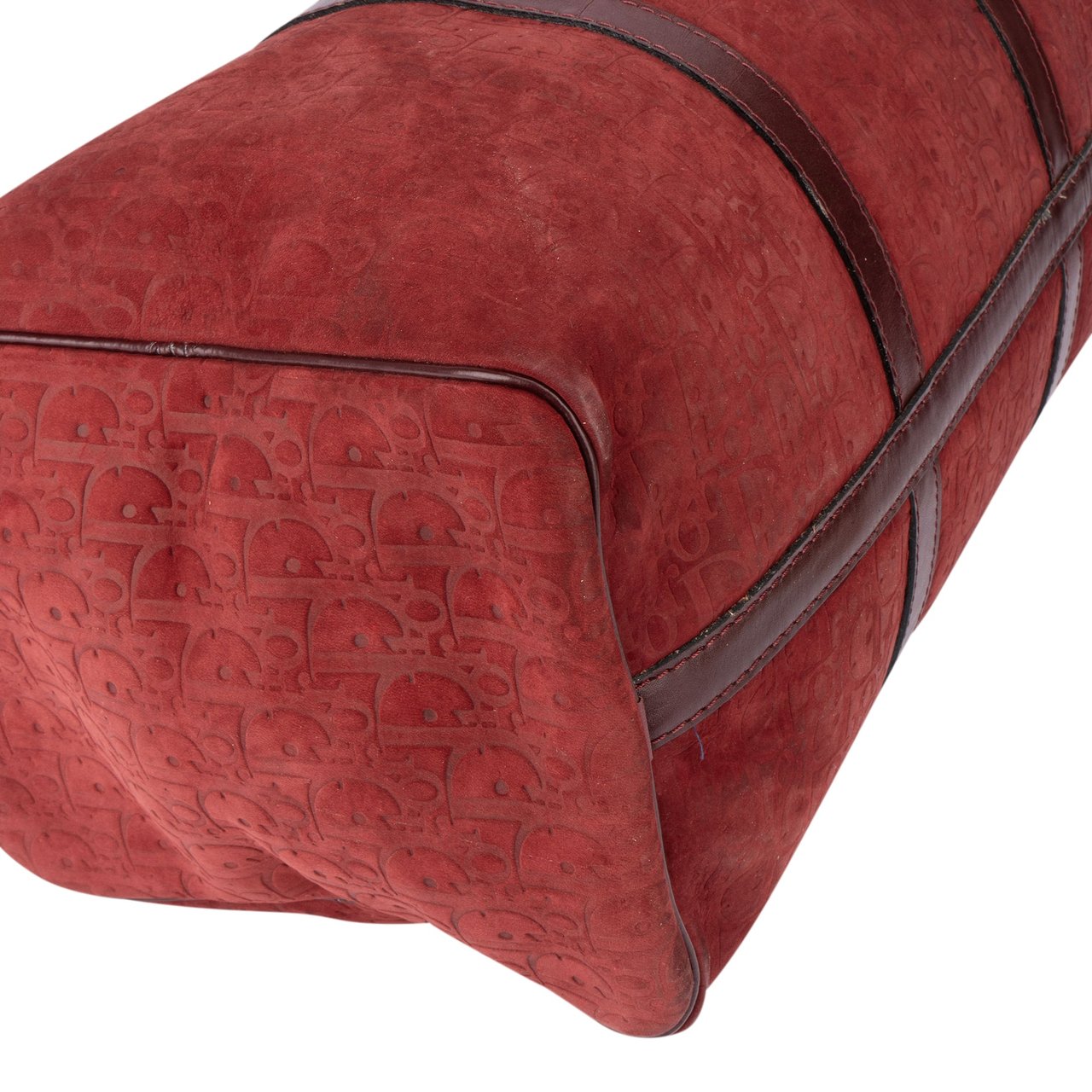 Dior Christian Dior Suede Monogram Boston 40 Duffle Bag Divers