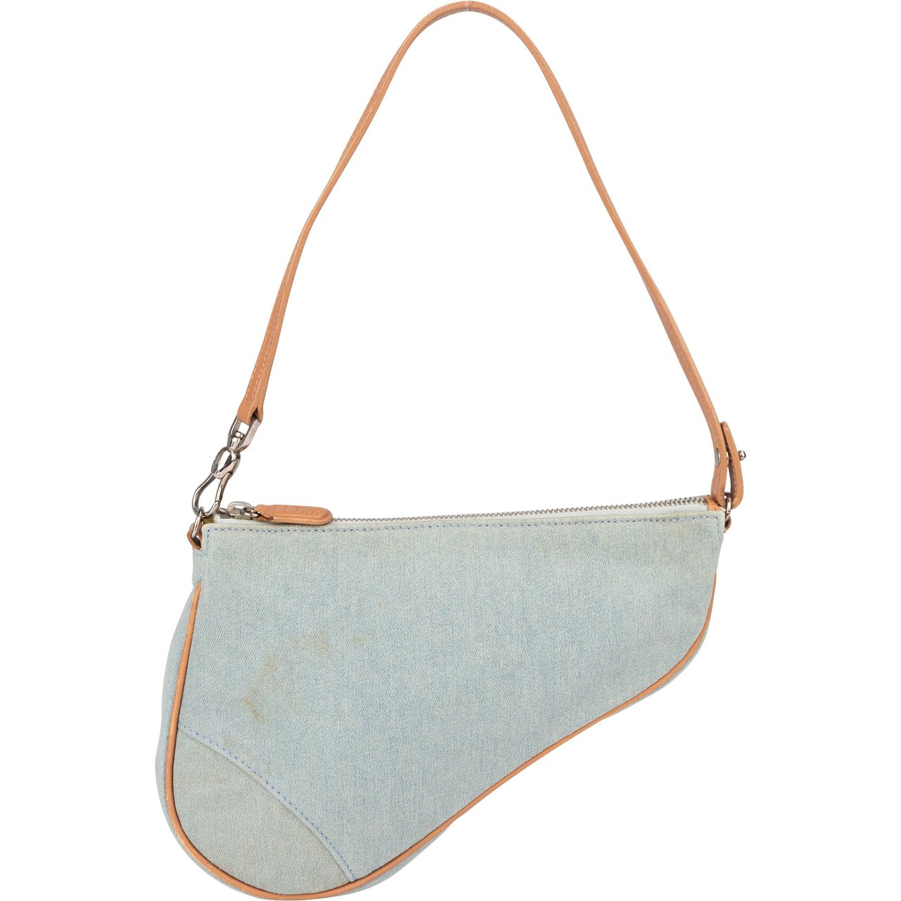 Dior Christian Dior Denim Mini Saddle Handbag Divers