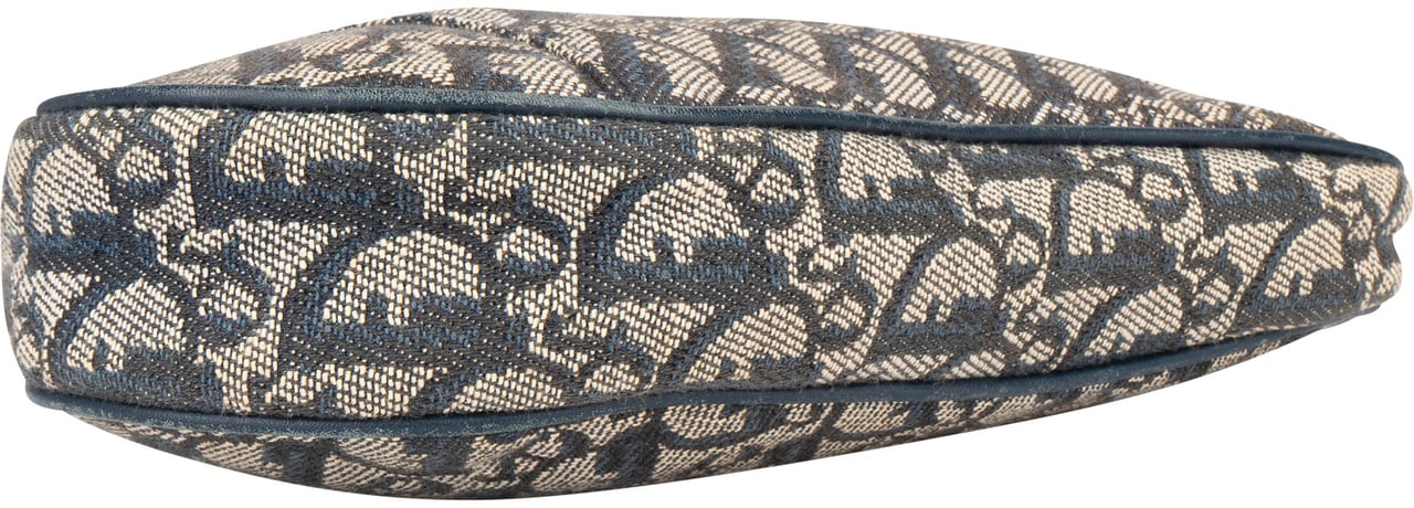 Dior Christian Dior Trotter Monogram Mini Saddle Handbag Blauw