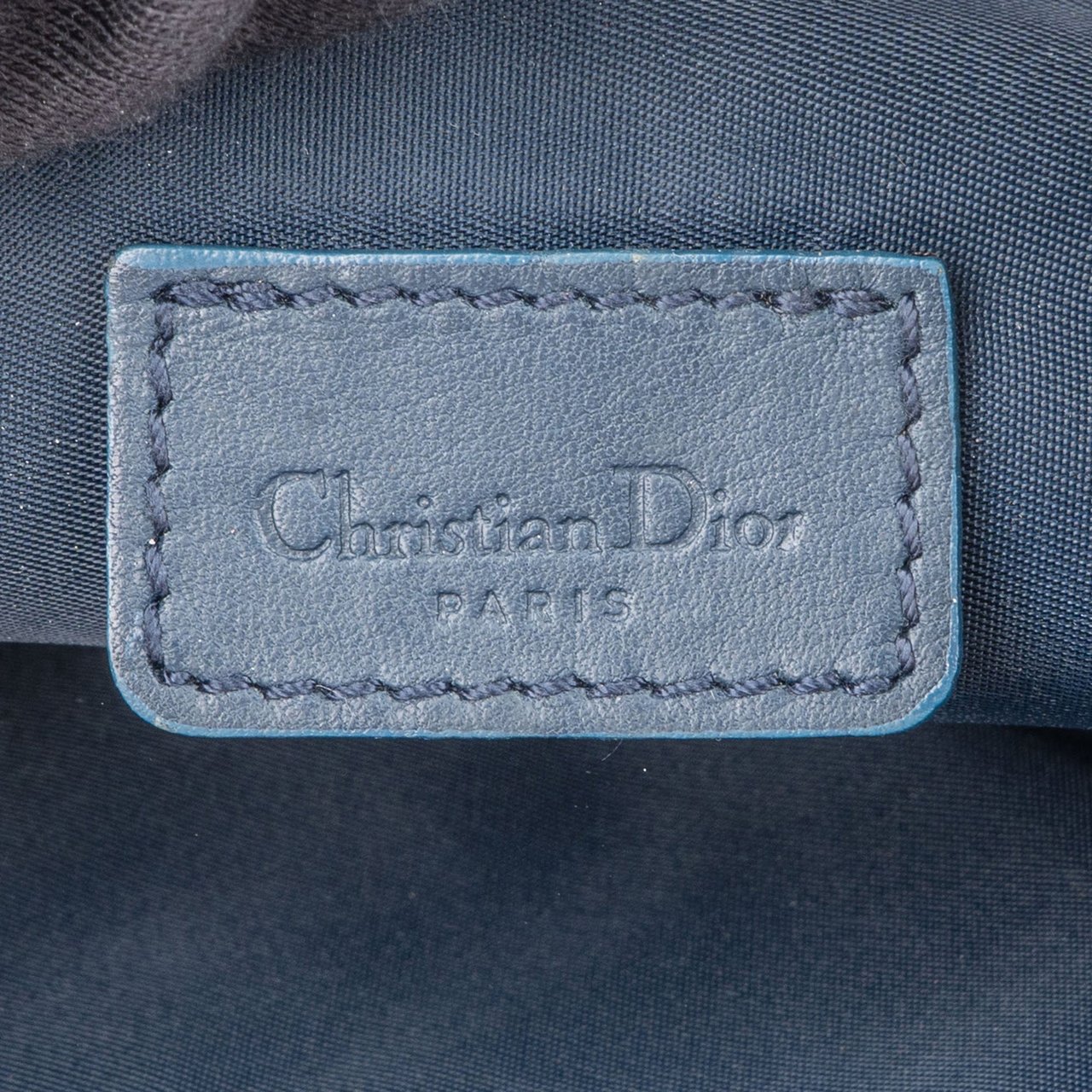 Dior Christian Dior Trotter Monogram Mini Saddle Handbag Blauw
