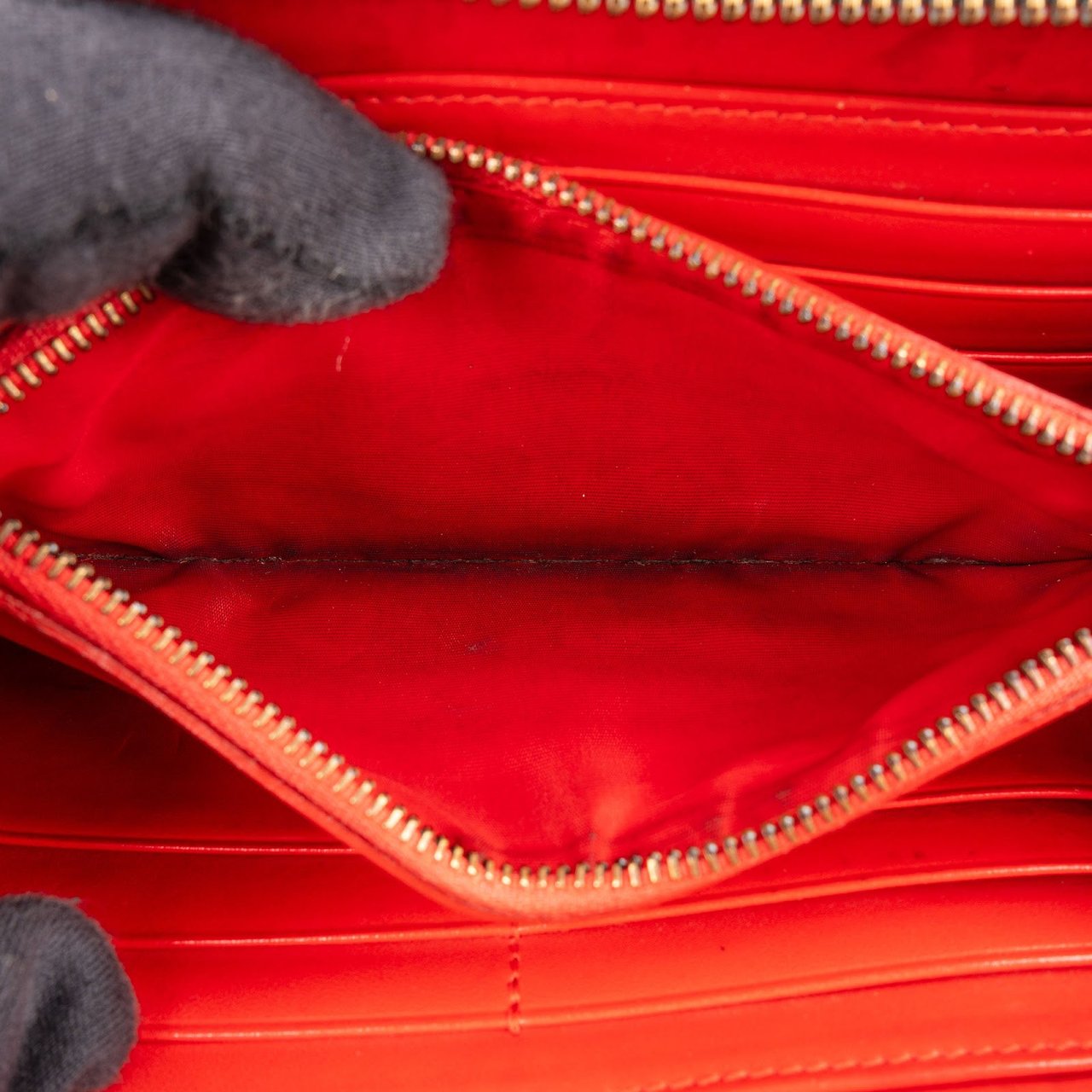 Dior Christian Louboutin Panettone Spikes Zippy Wallet Zwart