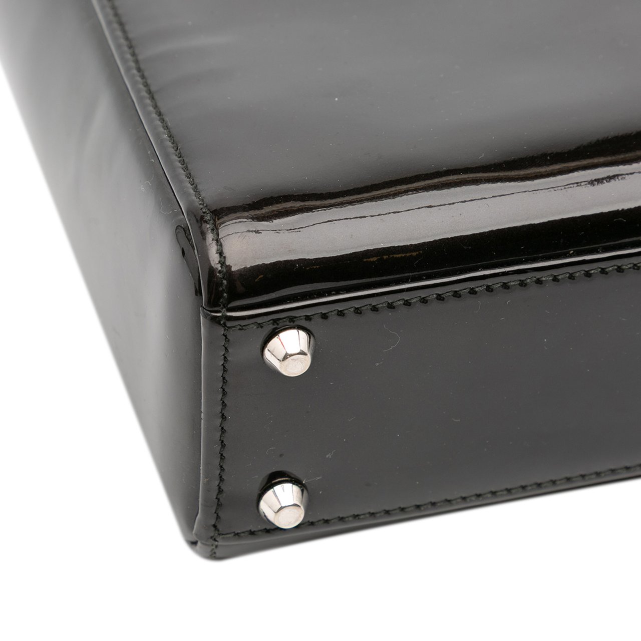 Dior Mini Patent Lady Dior Zwart