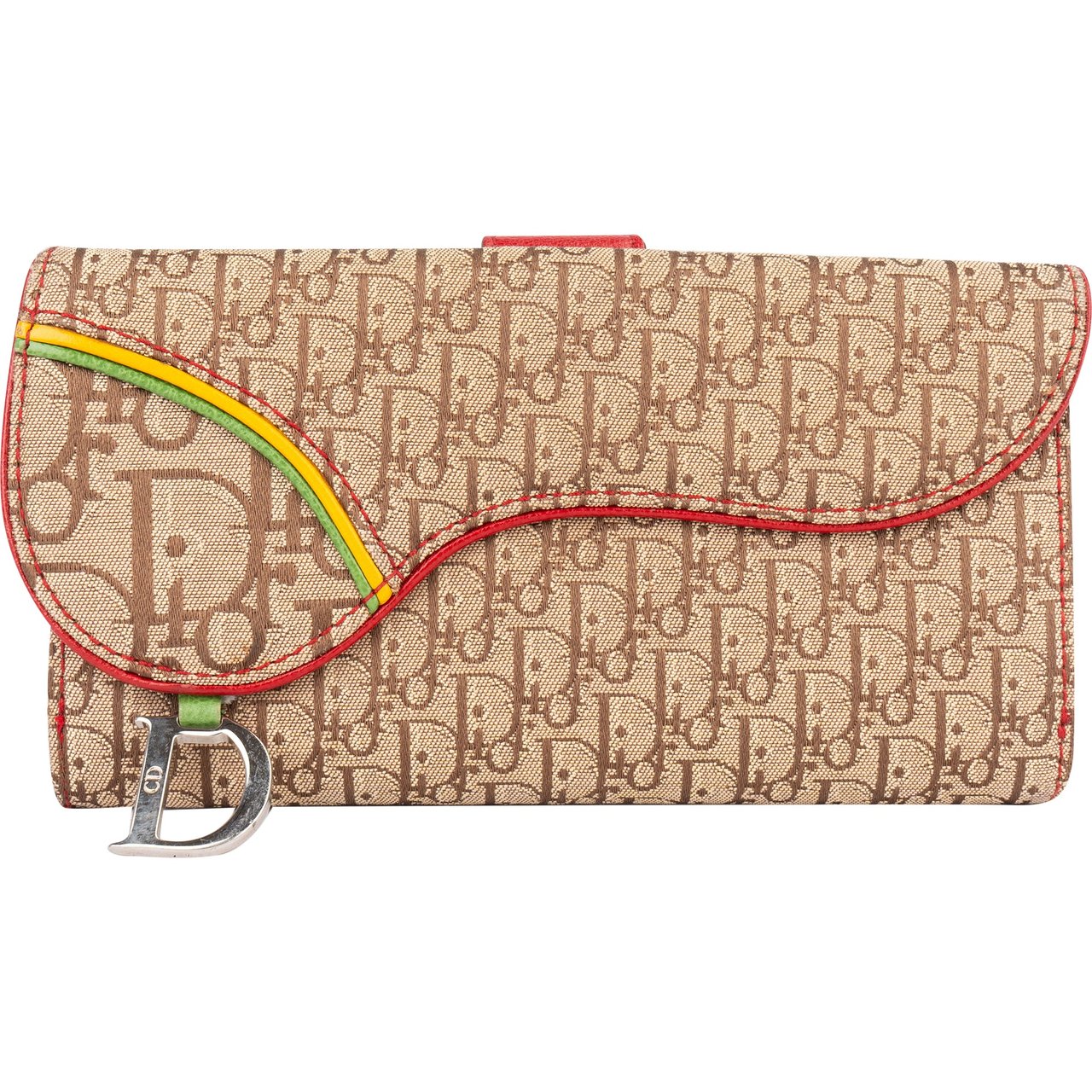Dior Christian Dior Mini Trotter Monogram Wallet Divers