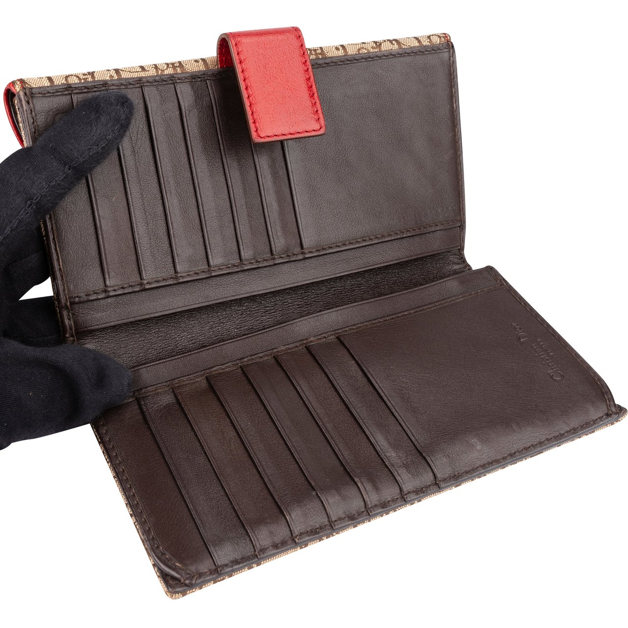 Dior Christian Dior Mini Trotter Monogram Wallet Divers