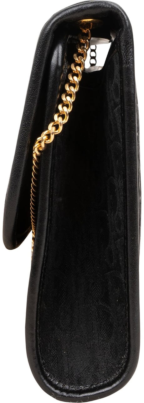 Dior Christian Dior Oblique Monogram Single Flap Shoulder Bag Zwart
