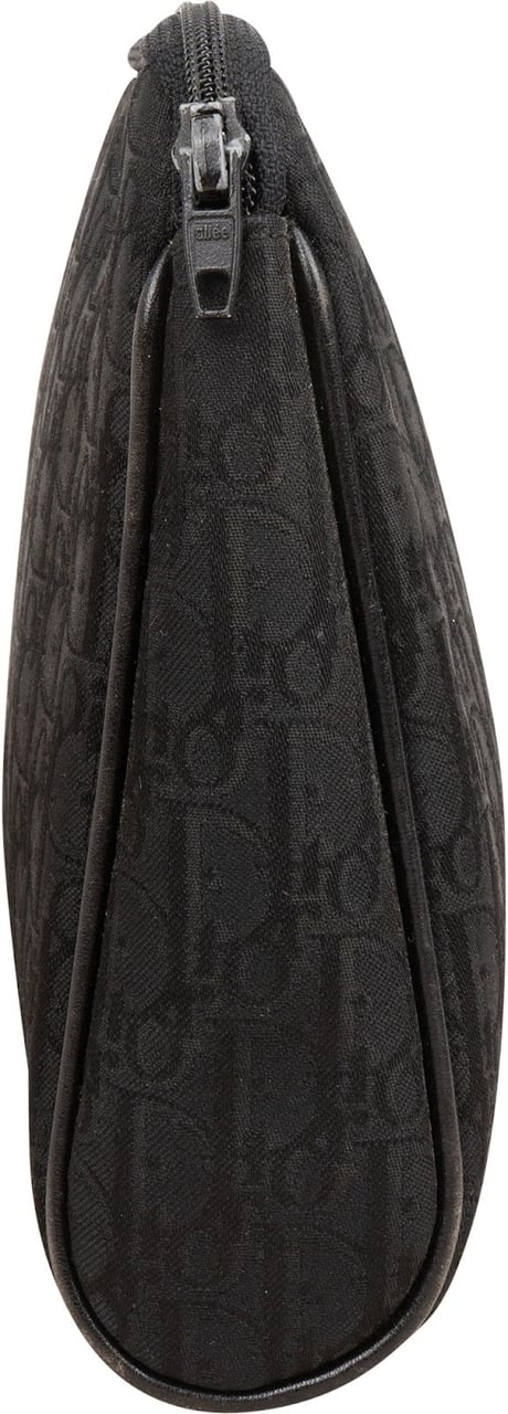 Dior Christian Dior Oblique Monogram Toiletry Clutch Zwart
