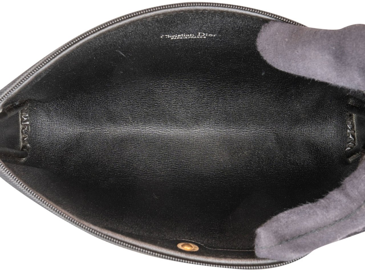 Dior Christian Dior Oblique Monogram Toiletry Clutch Zwart
