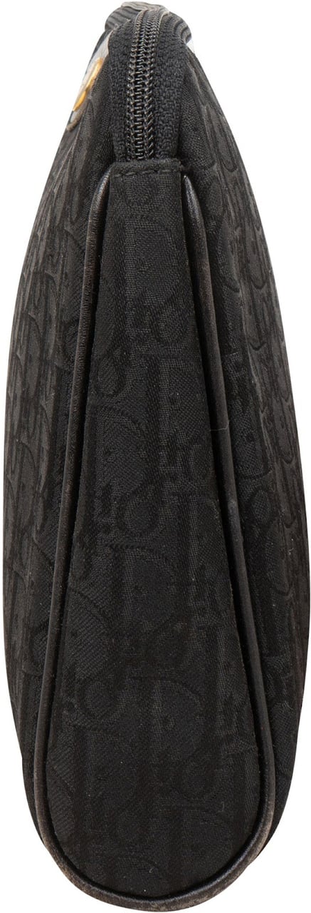 Dior Christian Dior Oblique Monogram Toiletry Clutch Zwart