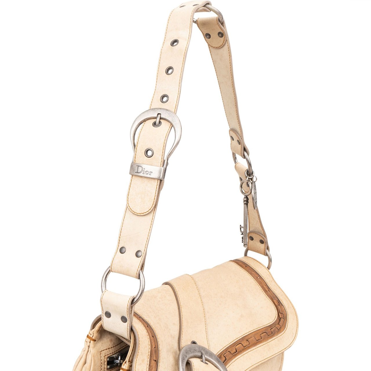Dior Christian Dior Leather Gaucho Saddle Shoulder Bag Divers