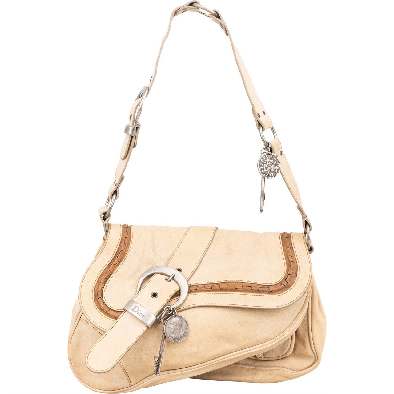 Dior Christian Dior Leather Gaucho Saddle Shoulder Bag Divers