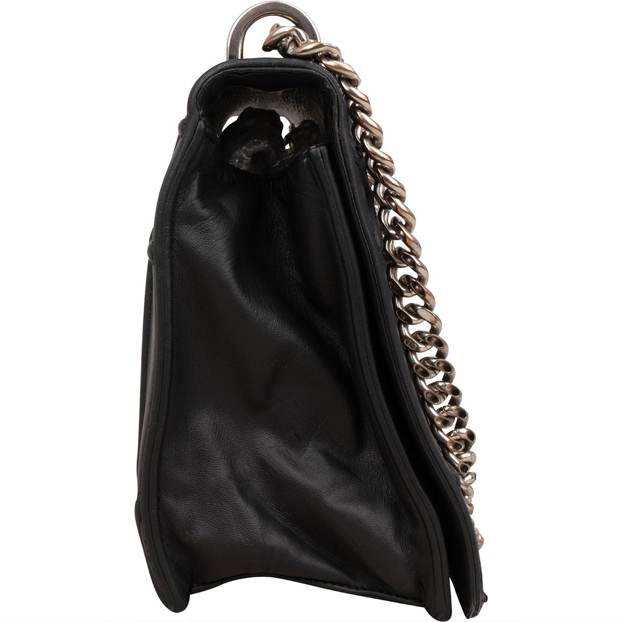 Dior Christian Dior Calfskin Leather Diorama Crossbody Bag Zwart