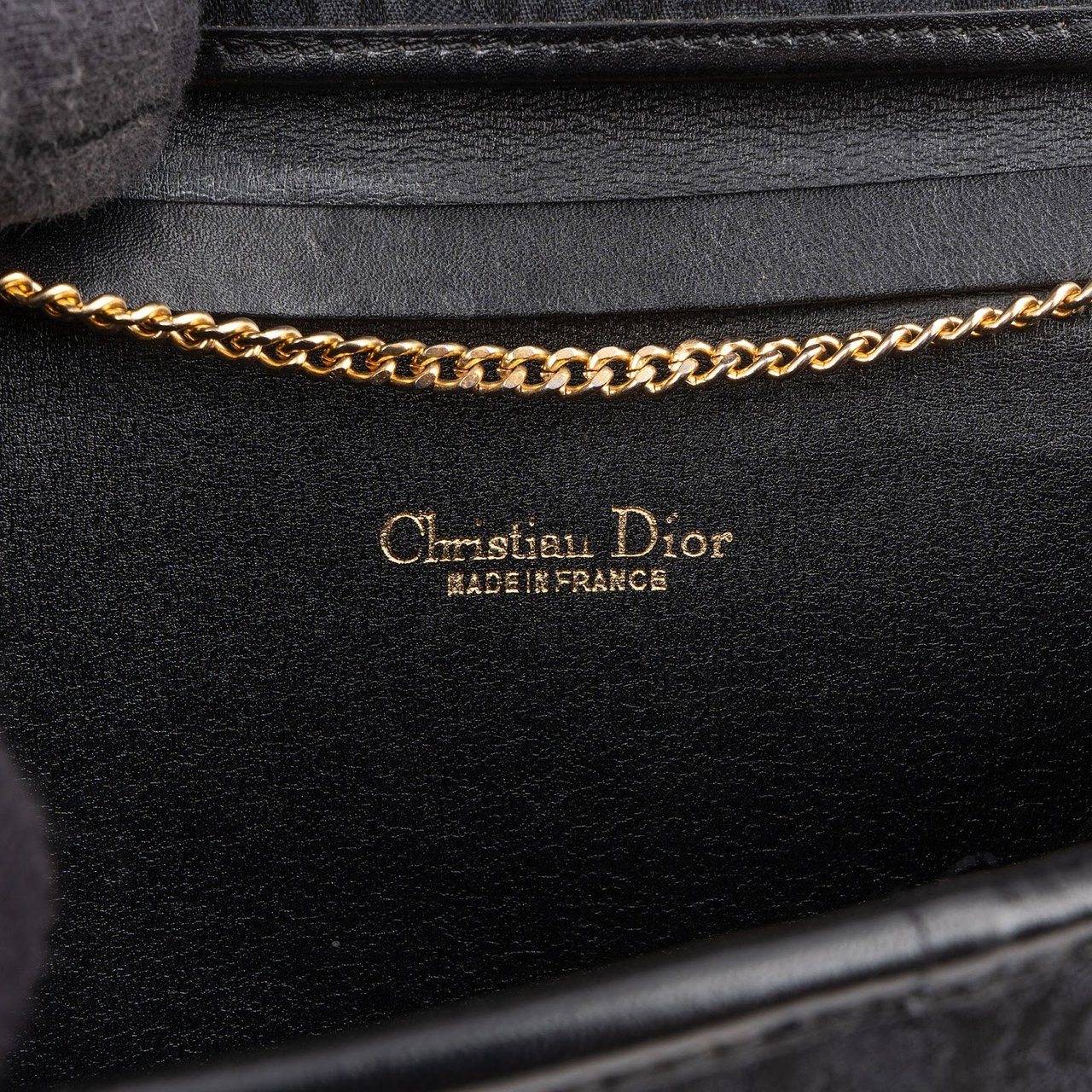 Dior Christian Dior Oblique Monogram Single Flap Crossbody Bag Zwart