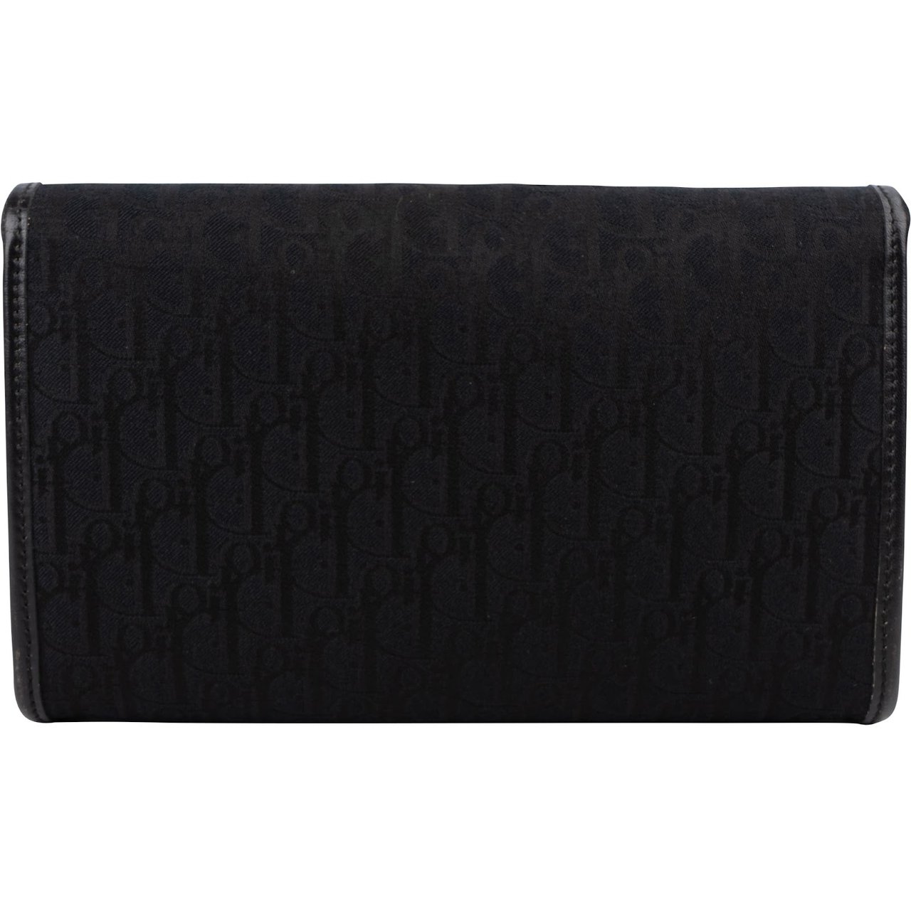 Dior Christian Dior Oblique Monogram Single Flap Crossbody Bag Zwart