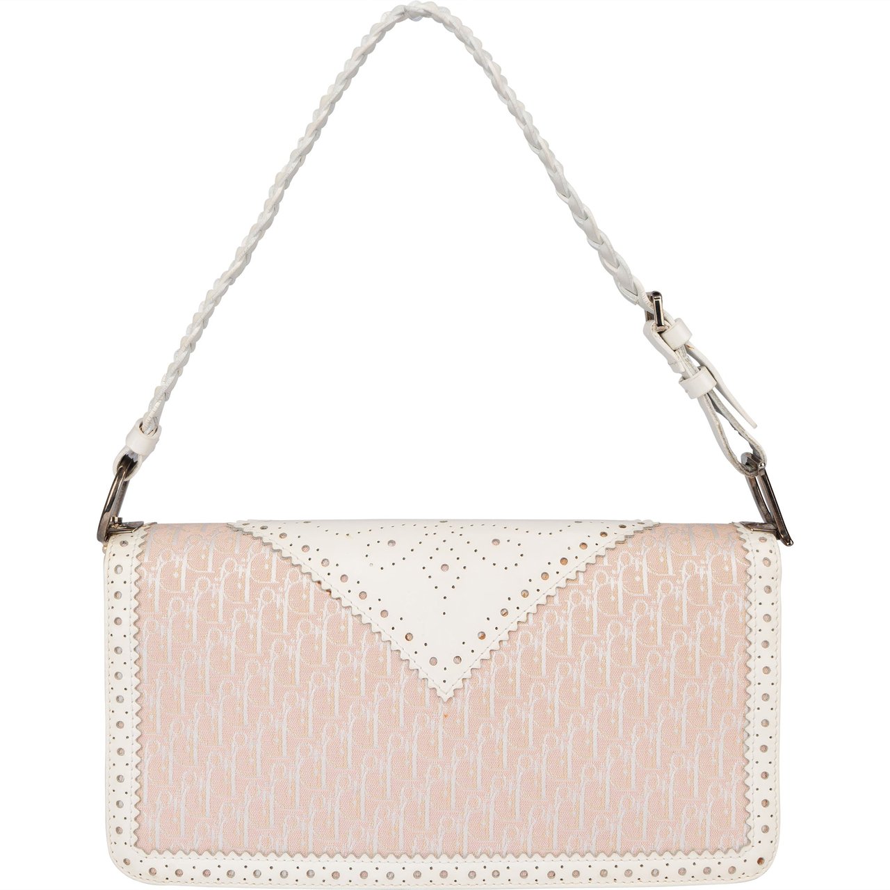 Dior Christian Dior Mini Trotter Monogram Special D Pendant Handbag Roze
