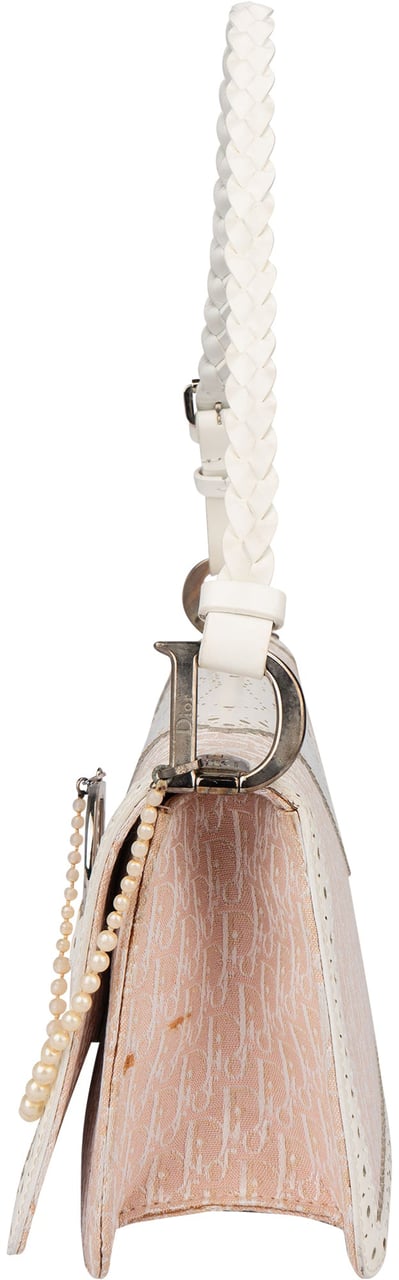 Dior Christian Dior Mini Trotter Monogram Special D Pendant Handbag Roze
