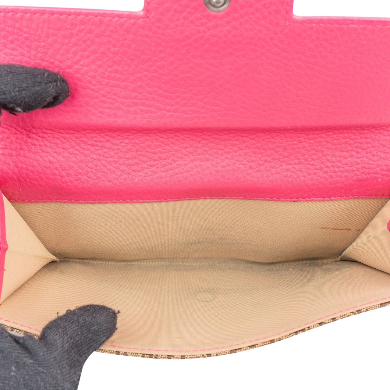 Dior Christian Dior Trotter Monogram Canvas Pink Wallet Bruin