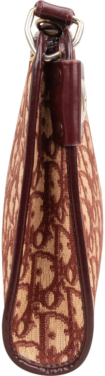 Dior Christian Dior Trotter Monogram Canvas Shoulder Bag Bruin