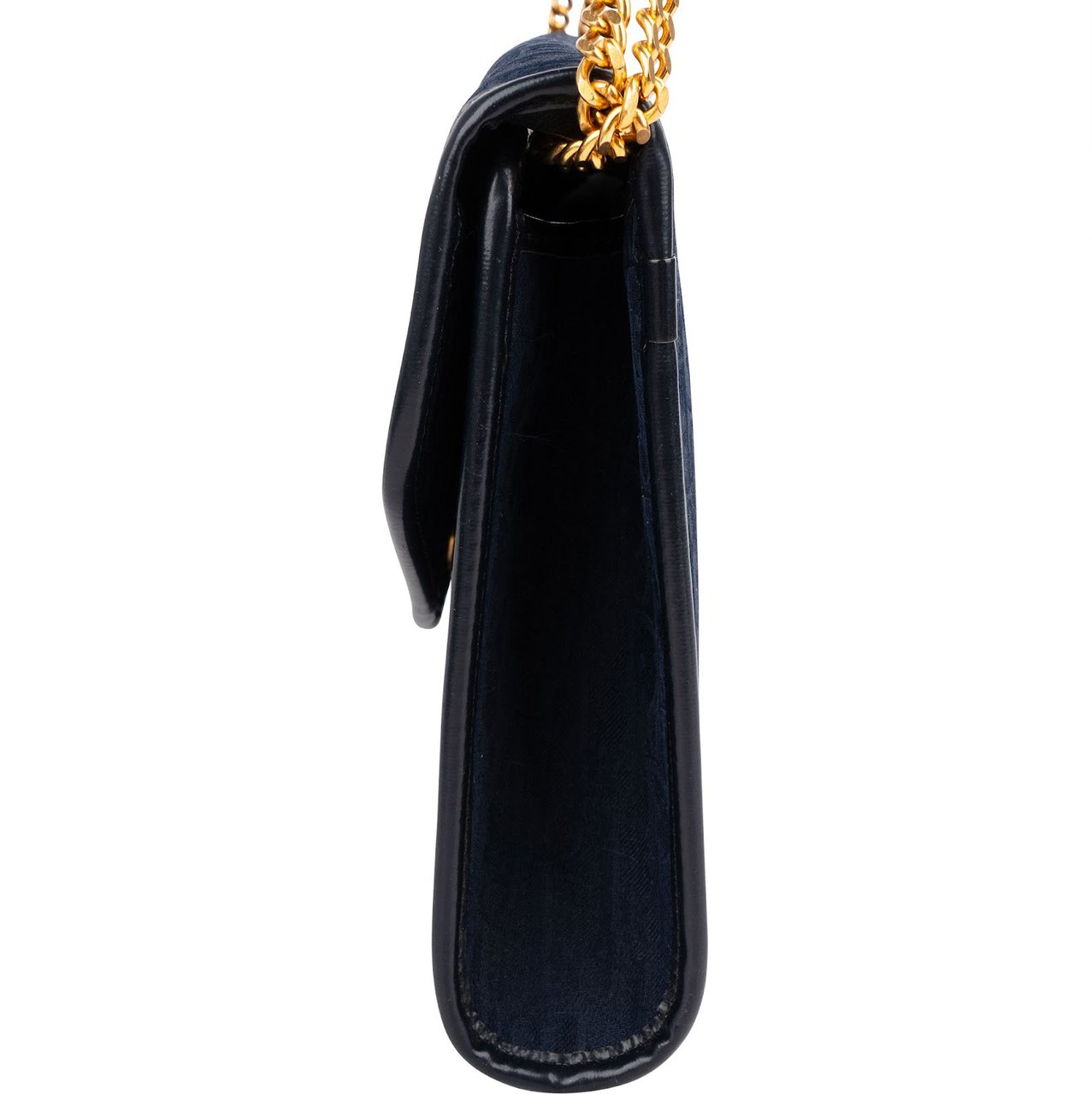 Dior Christian Dior Blue Oblique Monogram Single Enevelope Flap Shoulder Bag Navy