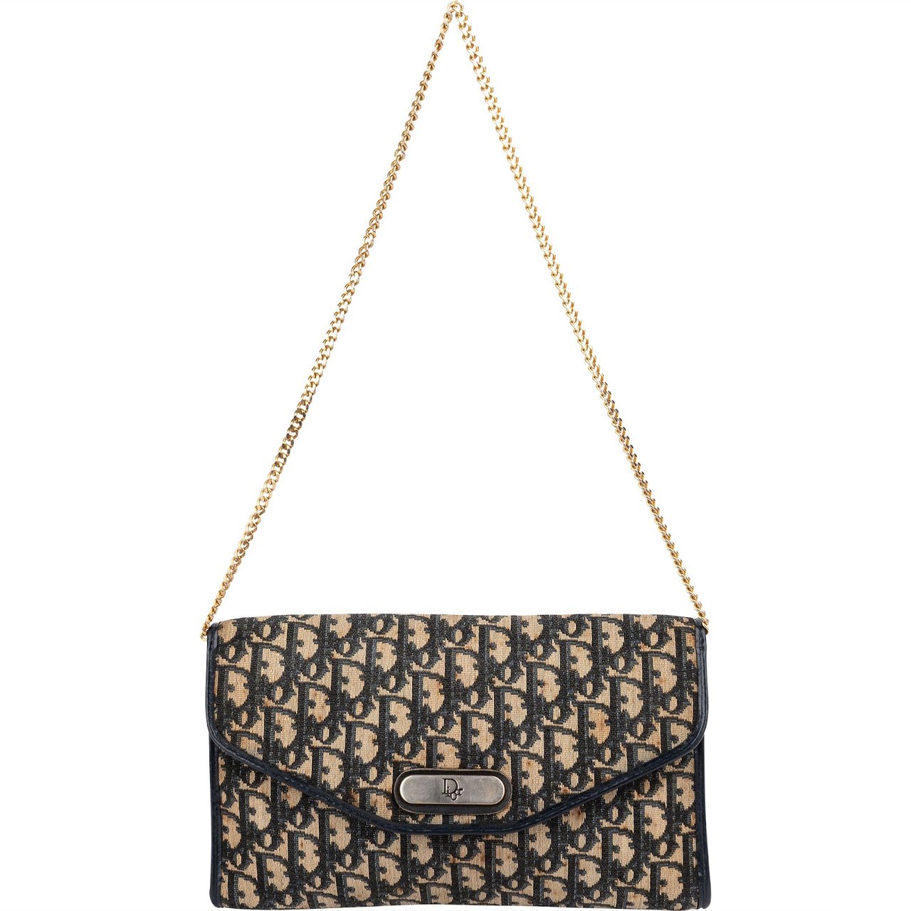 Dior Christian Dior Trotter Monogram Jaquard Vintage Single Flap Shoulder Bag Divers