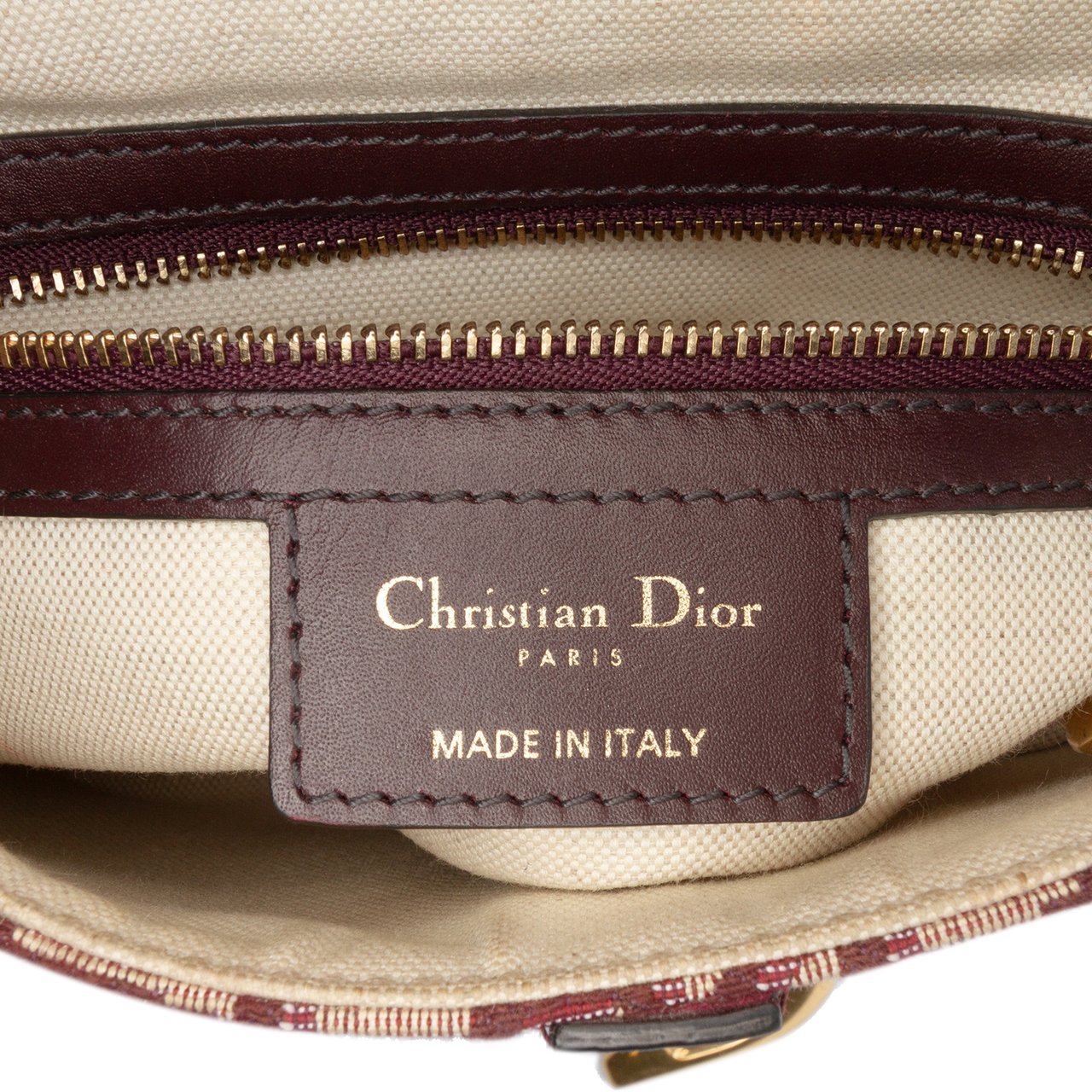 Dior Oblique Canvas Saddle Bag Rood