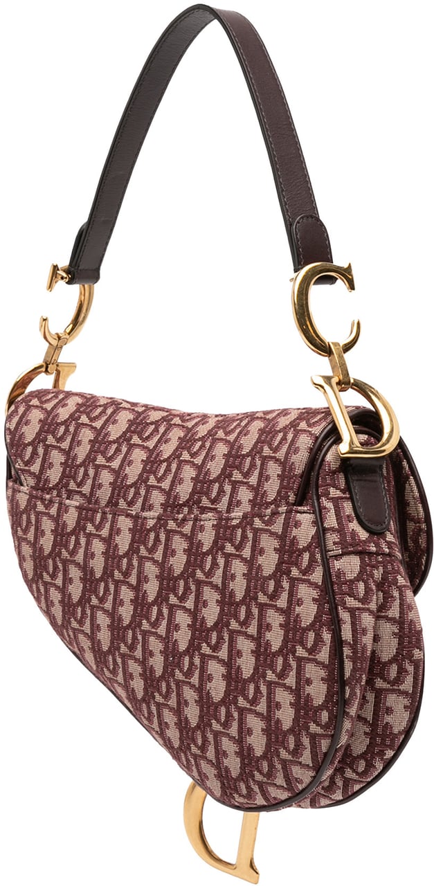 Dior Oblique Canvas Saddle Bag Rood