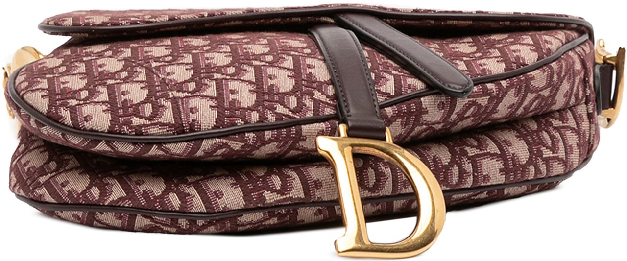 Dior Oblique Canvas Saddle Bag Rood