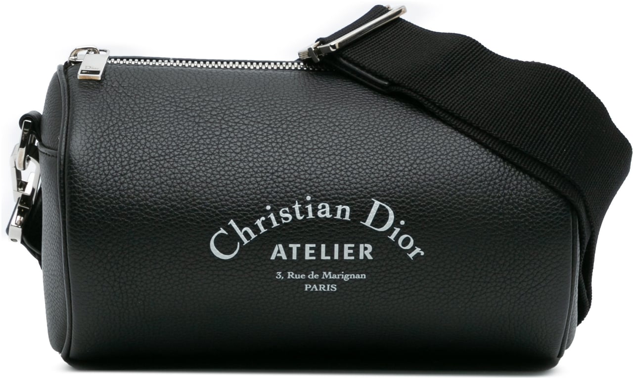 Dior Leather Atelier Roller Crossbody Zwart