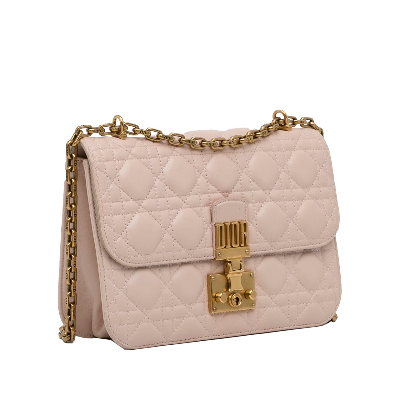 Dior Cannage Dioraddict Crossbody Roze
