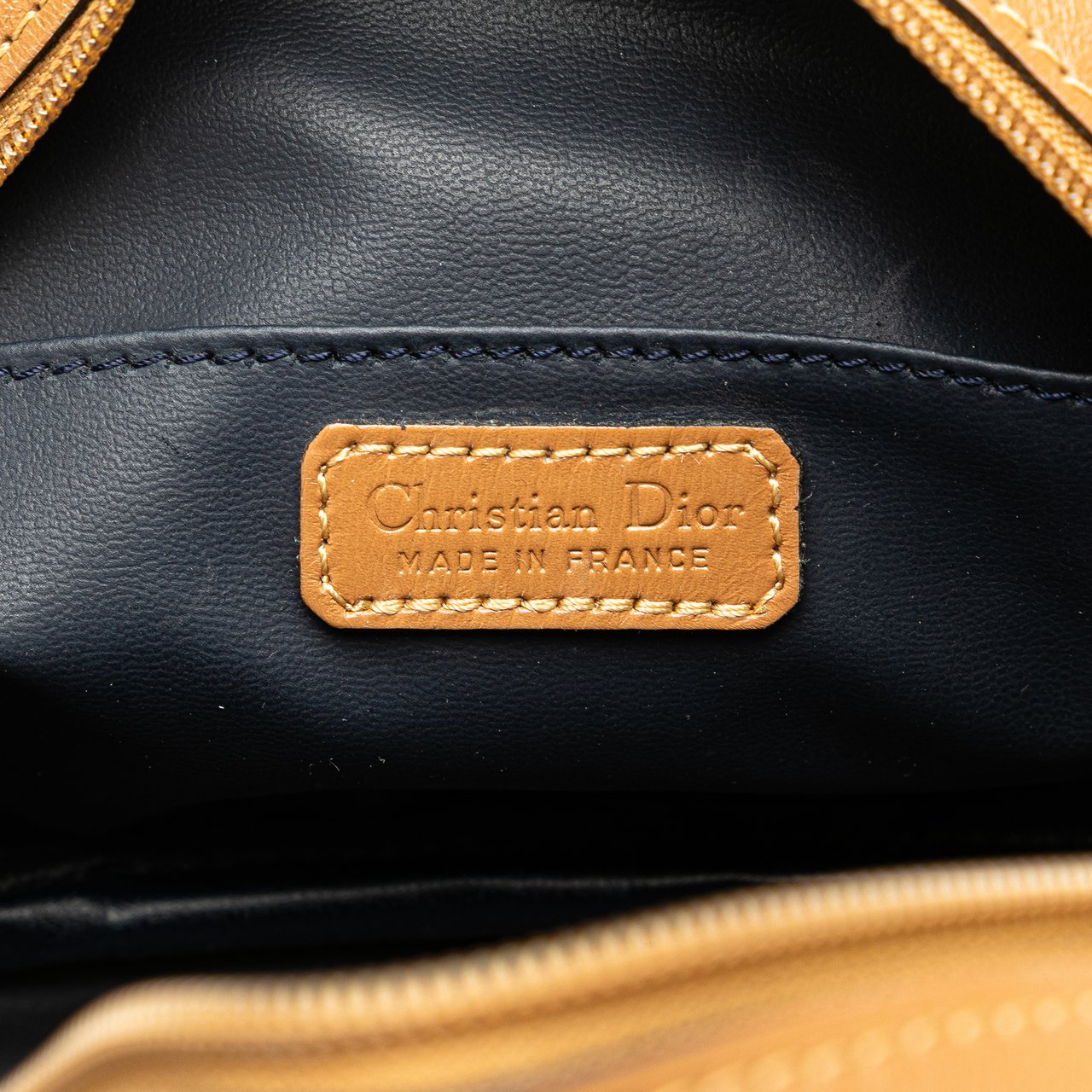 Dior Coated Canvas and Leather Cosmetic Pouch Bruin