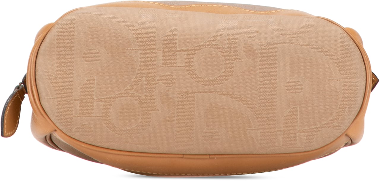 Dior Coated Canvas and Leather Cosmetic Pouch Bruin