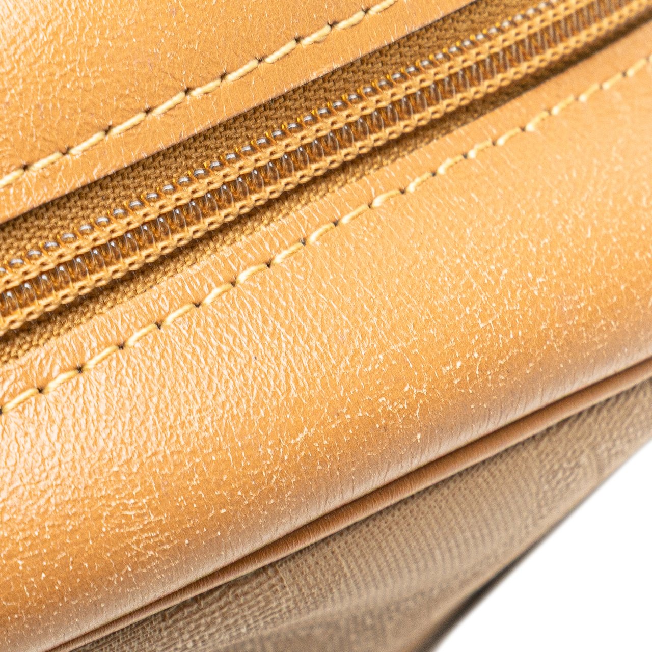 Dior Coated Canvas and Leather Cosmetic Pouch Bruin