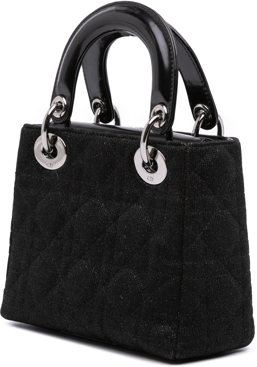 Dior Mini Knit Cannage Lady Dior Zwart