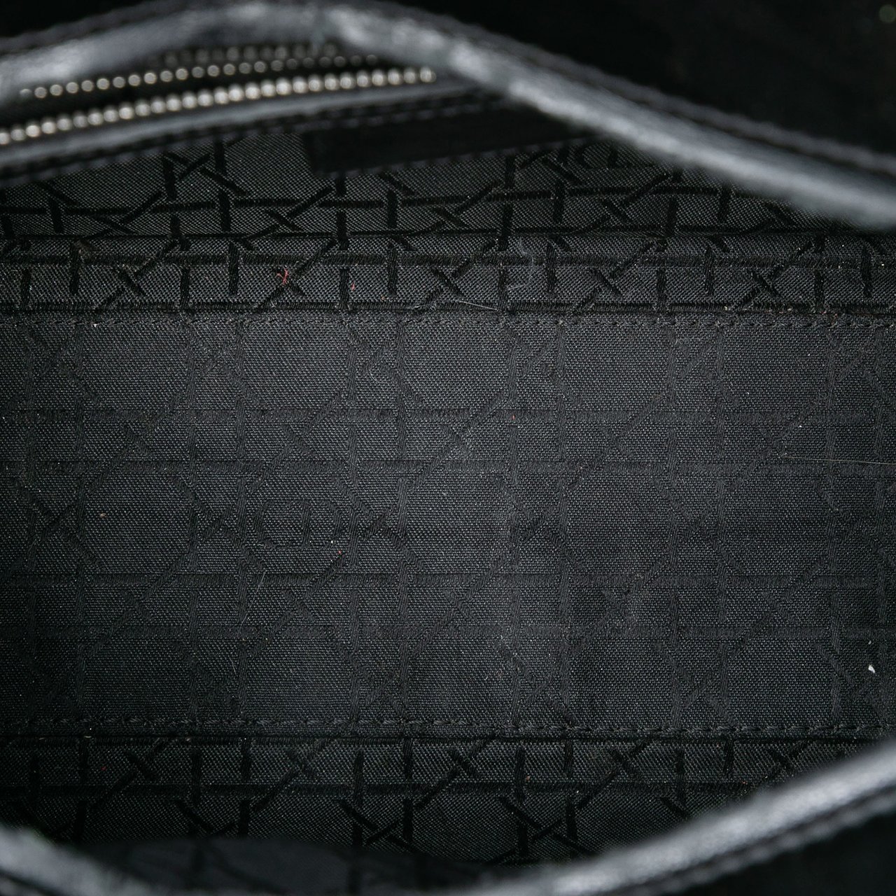 Dior Large Patent Cannage Lady Dior Zwart