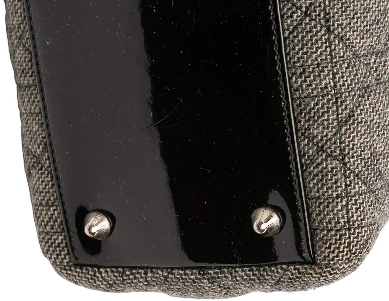 Dior Medium Tweed Cannage Lady Dior Grijs