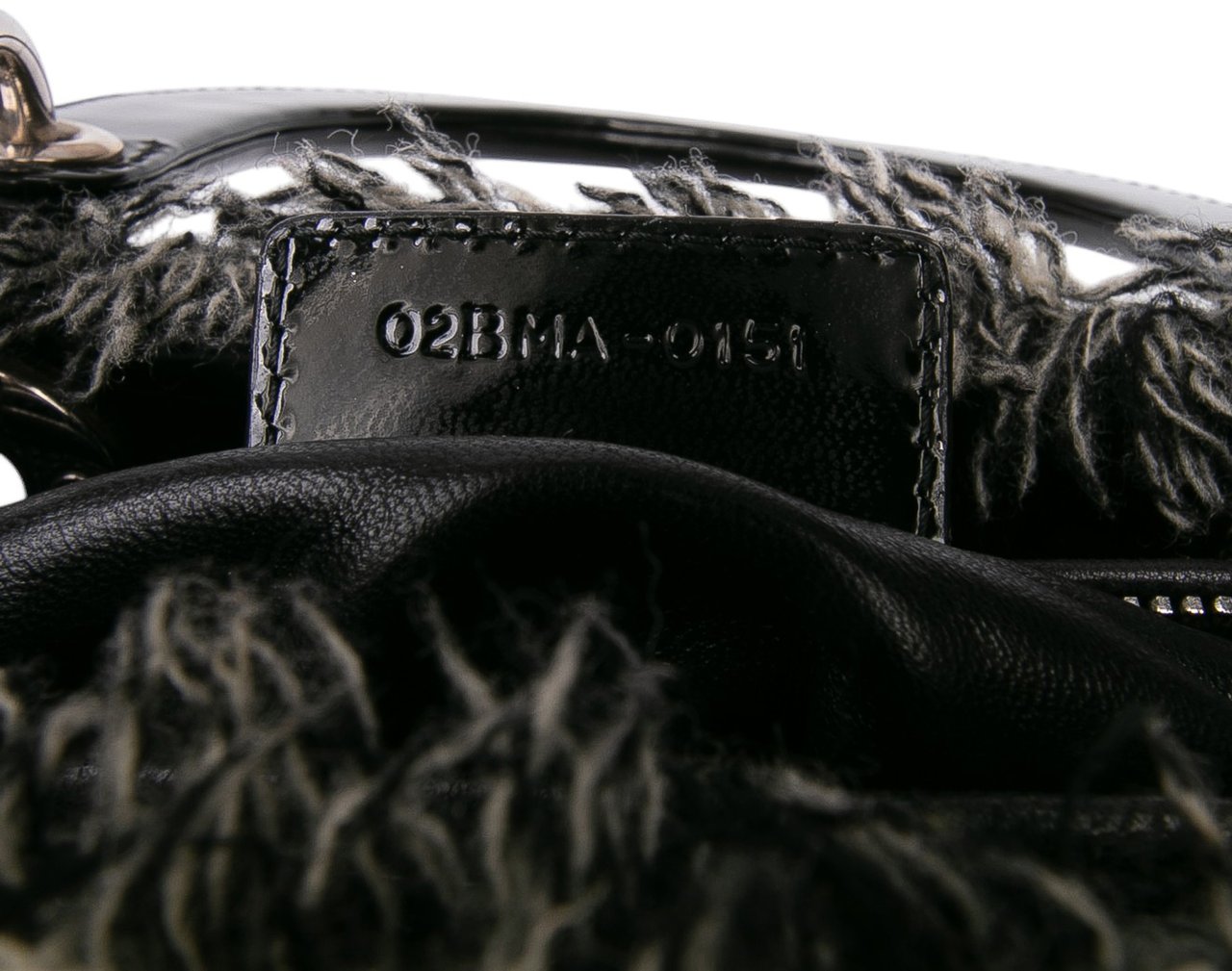 Dior Medium Tweed Cannage Lady Dior Grijs