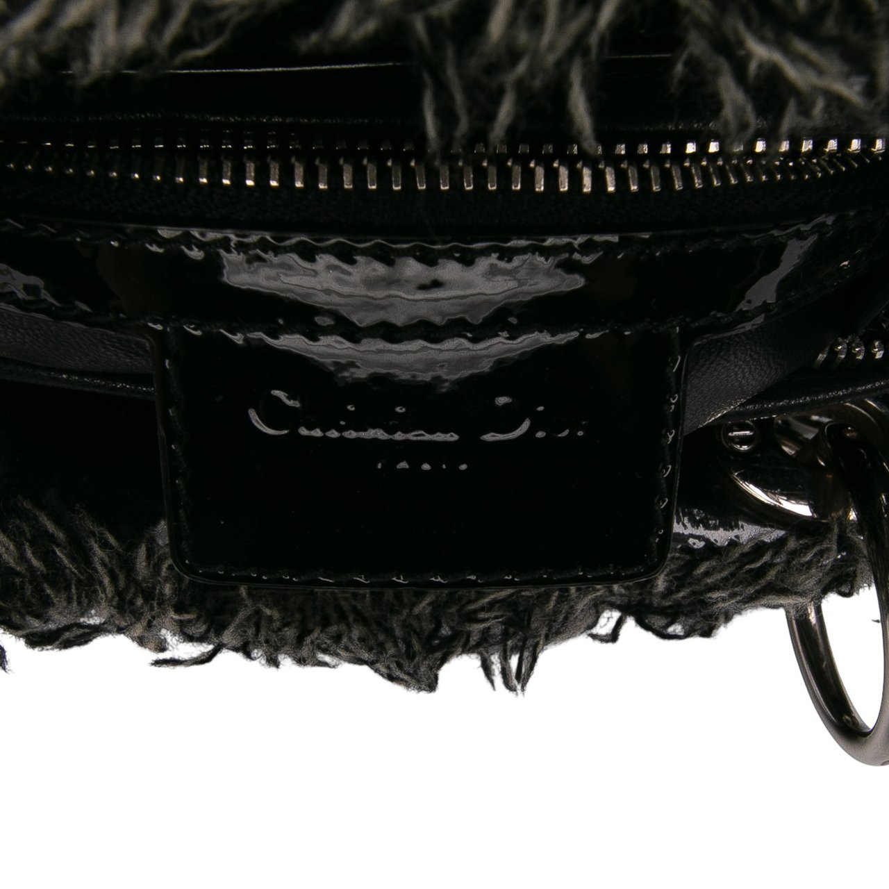 Dior Medium Tweed Cannage Lady Dior Grijs