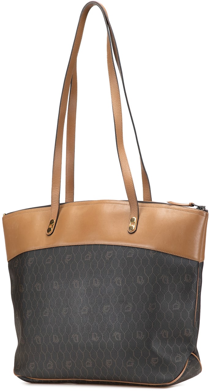 Dior Honeycomb Coated Canvas Tote Zwart