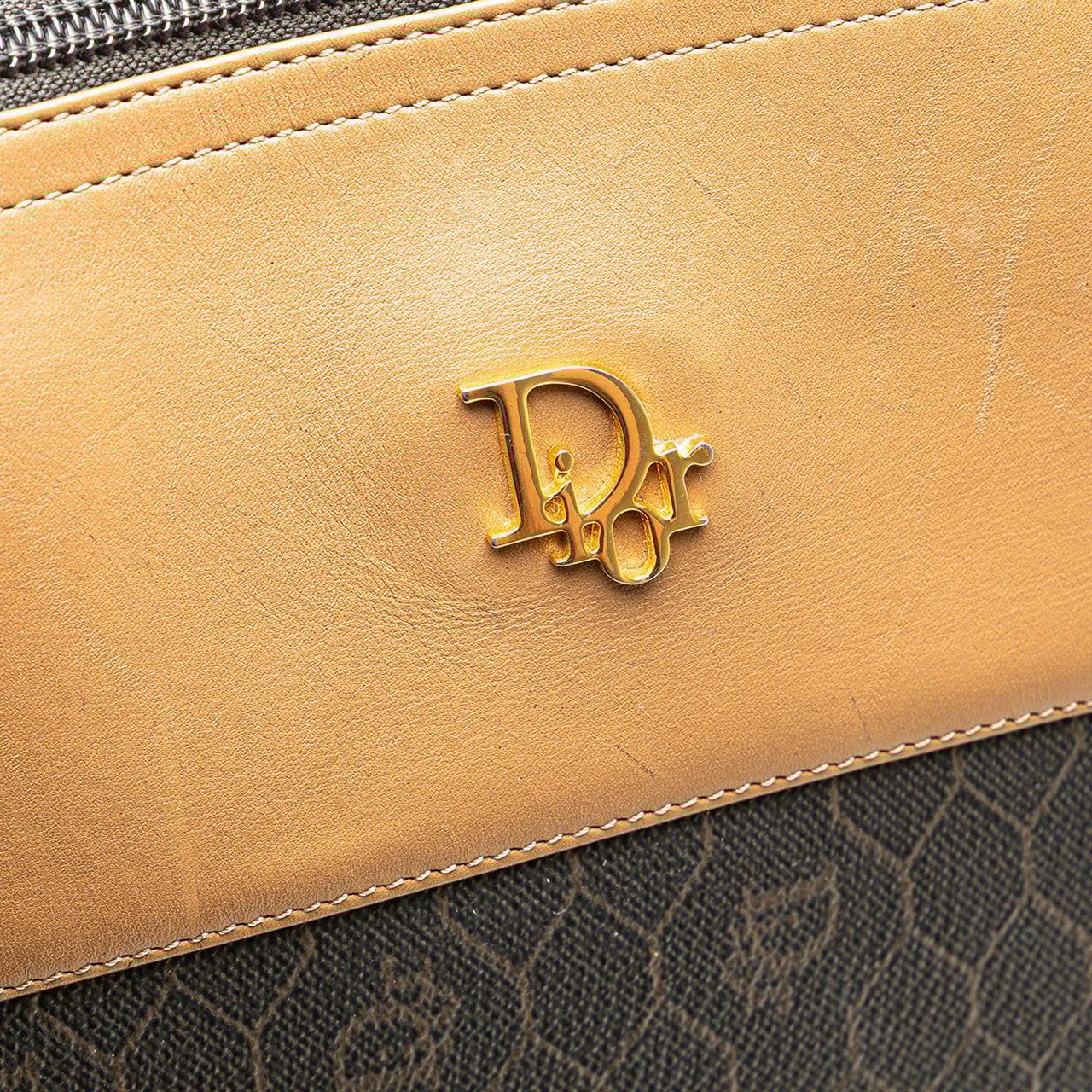 Dior Honeycomb Coated Canvas Tote Zwart