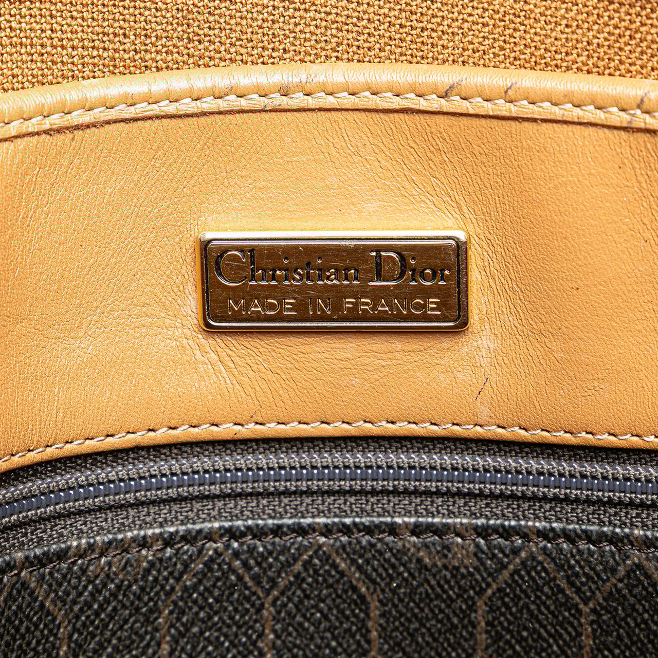 Dior Honeycomb Coated Canvas Tote Zwart