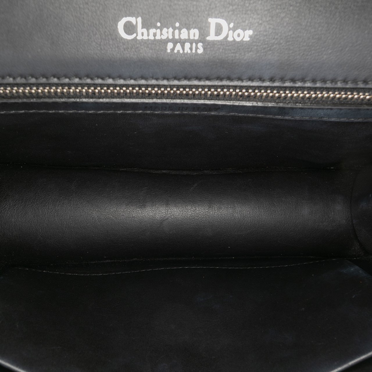 Dior Medium Calfskin Cannage Tufted Diorama Flap Zwart