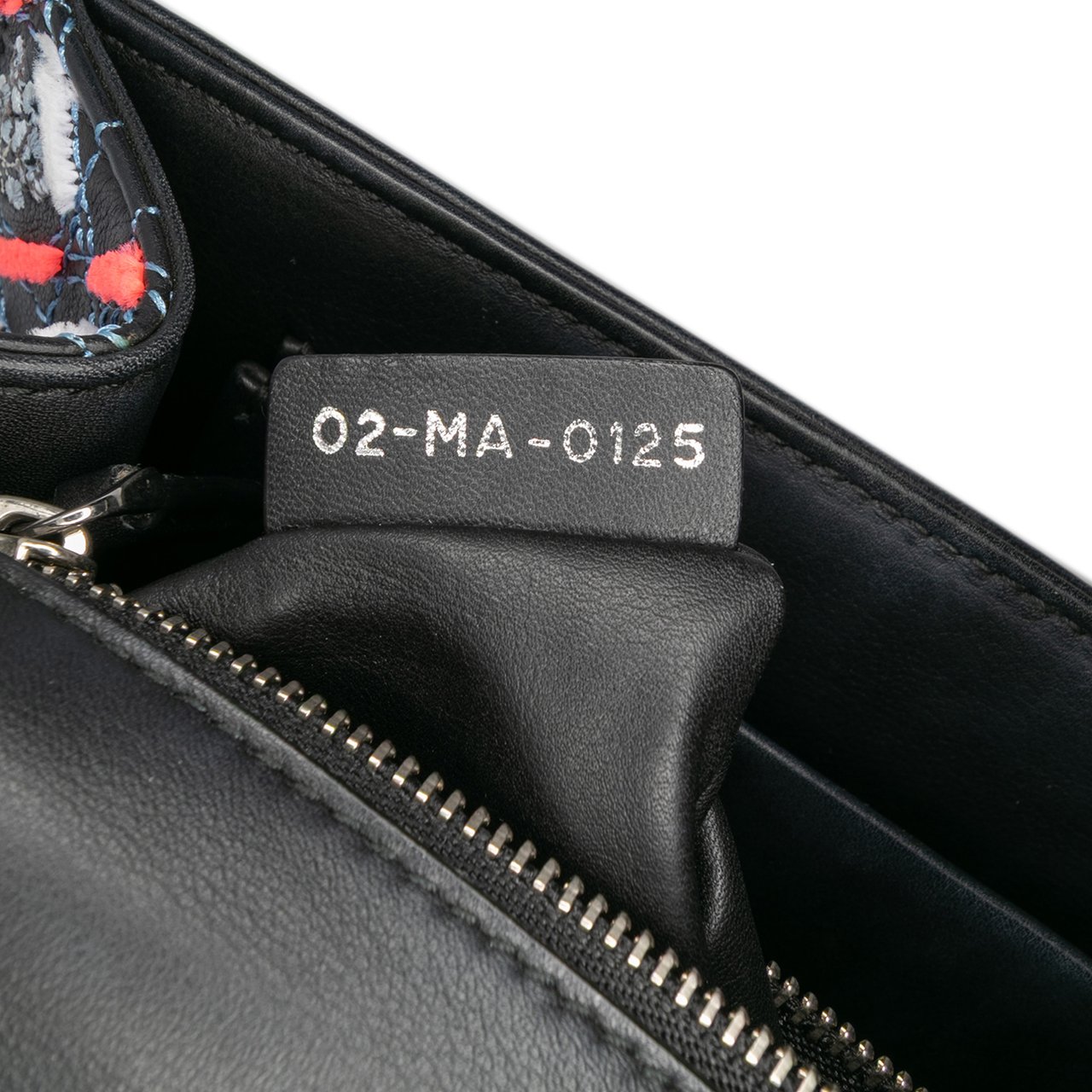 Dior Medium Calfskin Cannage Tufted Diorama Flap Zwart