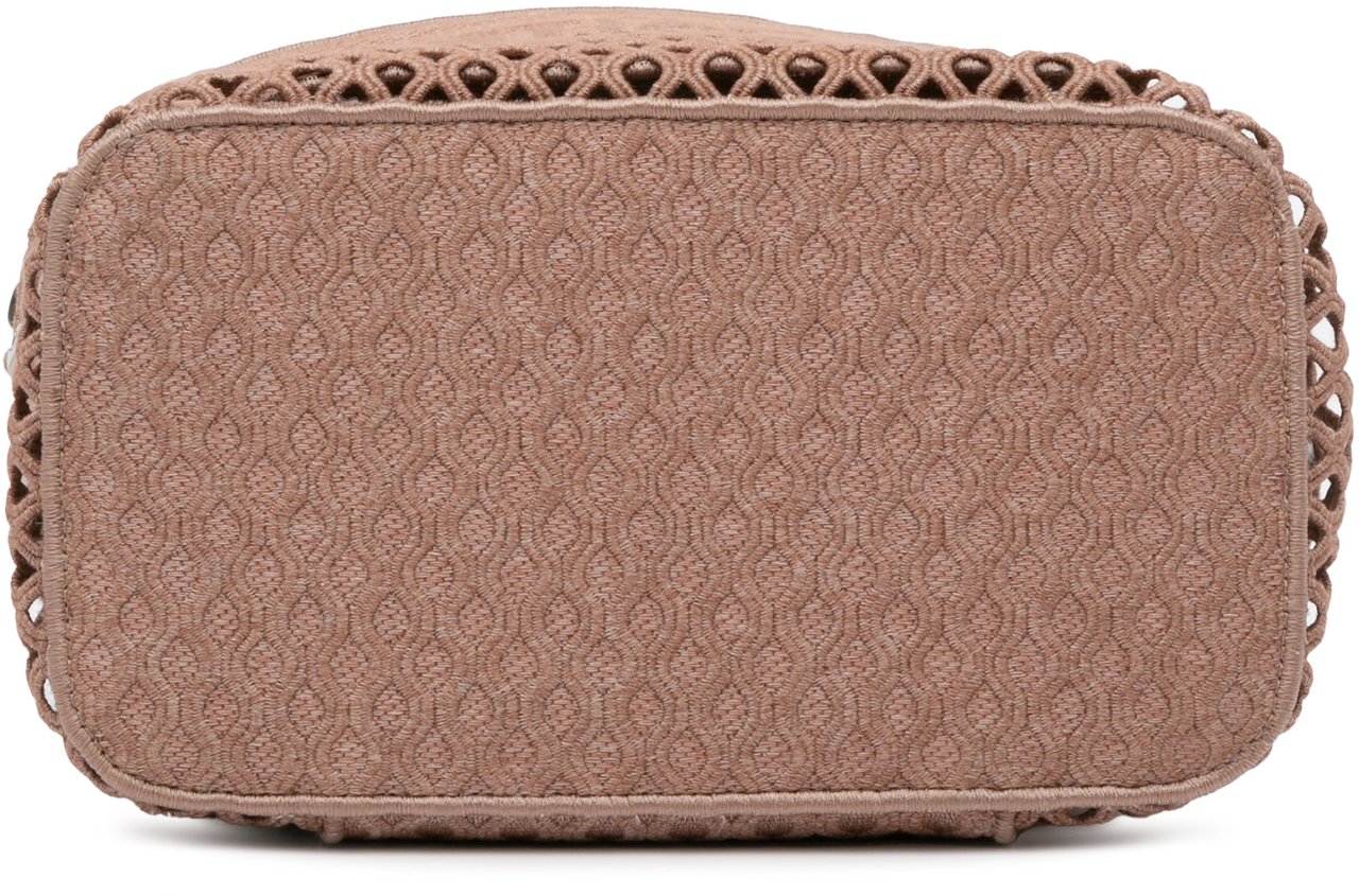 Dior Mesh Embroidered Diortravel Vanity Case Roze