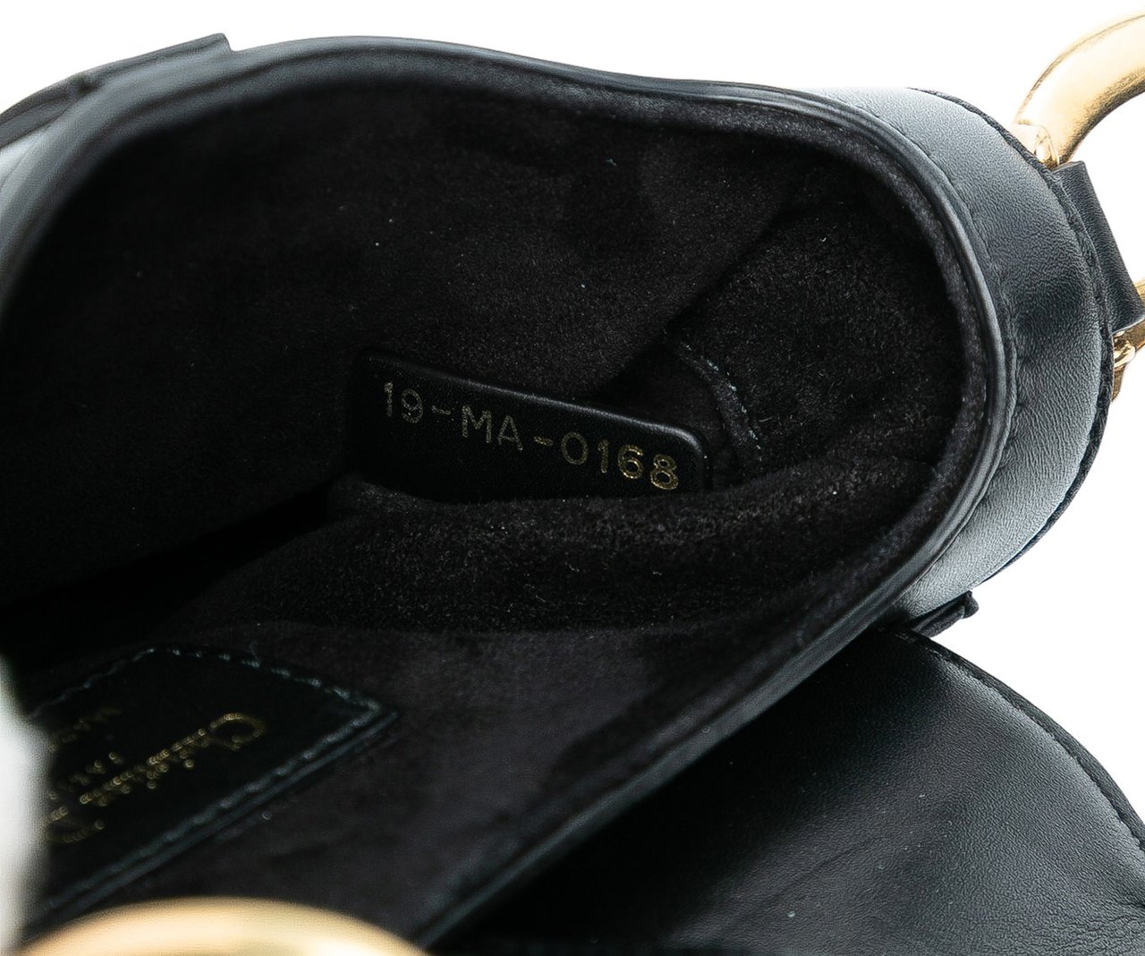 Dior Mini Smooth Calfskin Saddle Bag Zwart