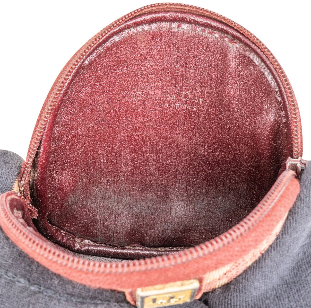Dior Christian Dior Oblique Trotter Monogram Coin Purse Wallet Bruin