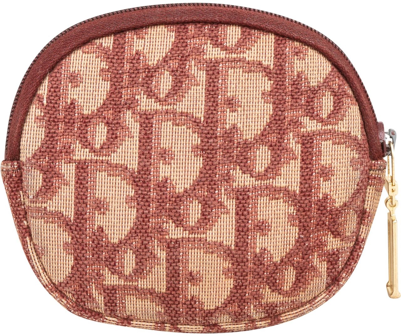 Dior Christian Dior Oblique Trotter Monogram Coin Purse Wallet Bruin