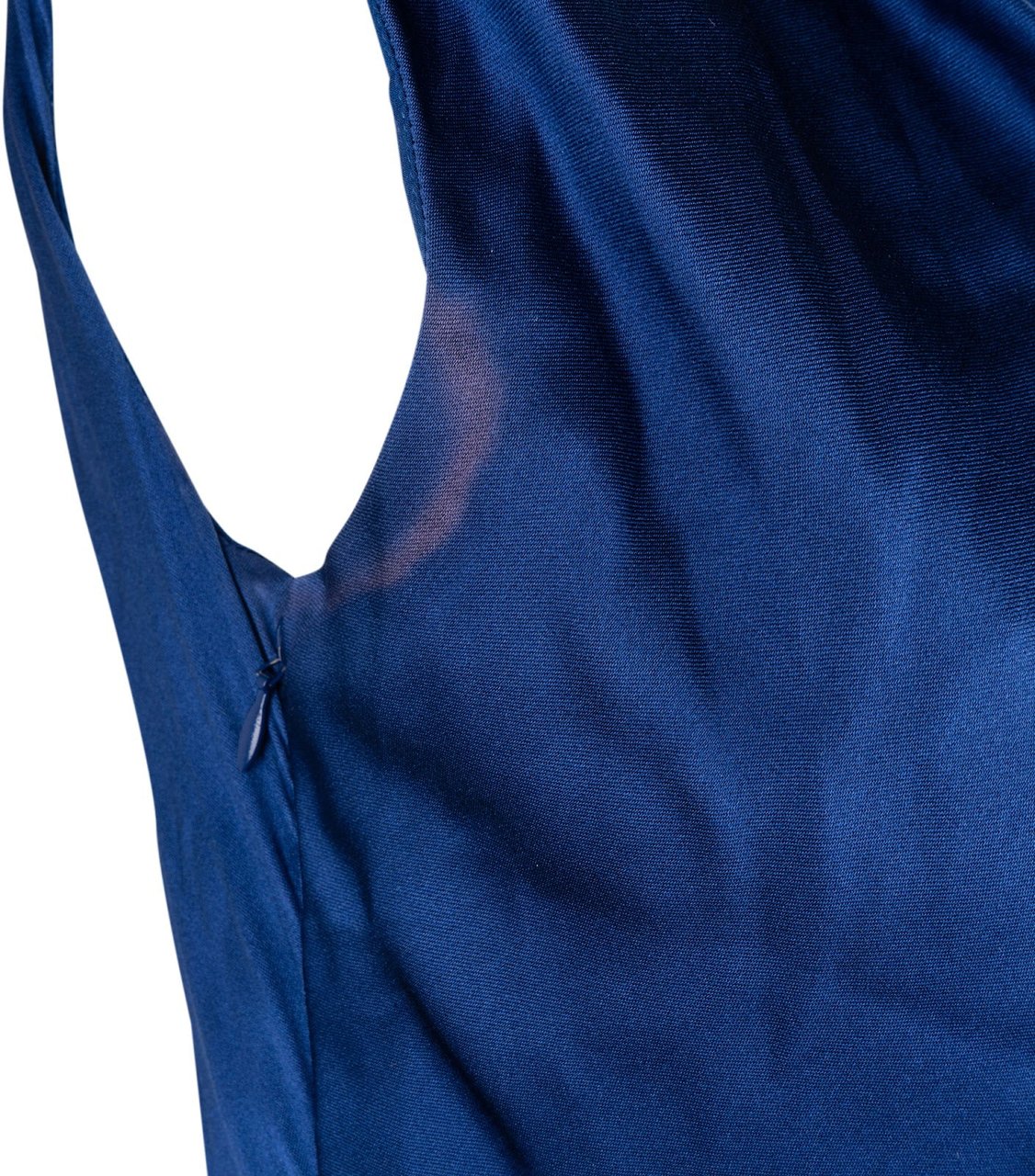 Dior Christian Dior Blue Silk Embellished Gown Dress (IT44 / DE38) Blauw