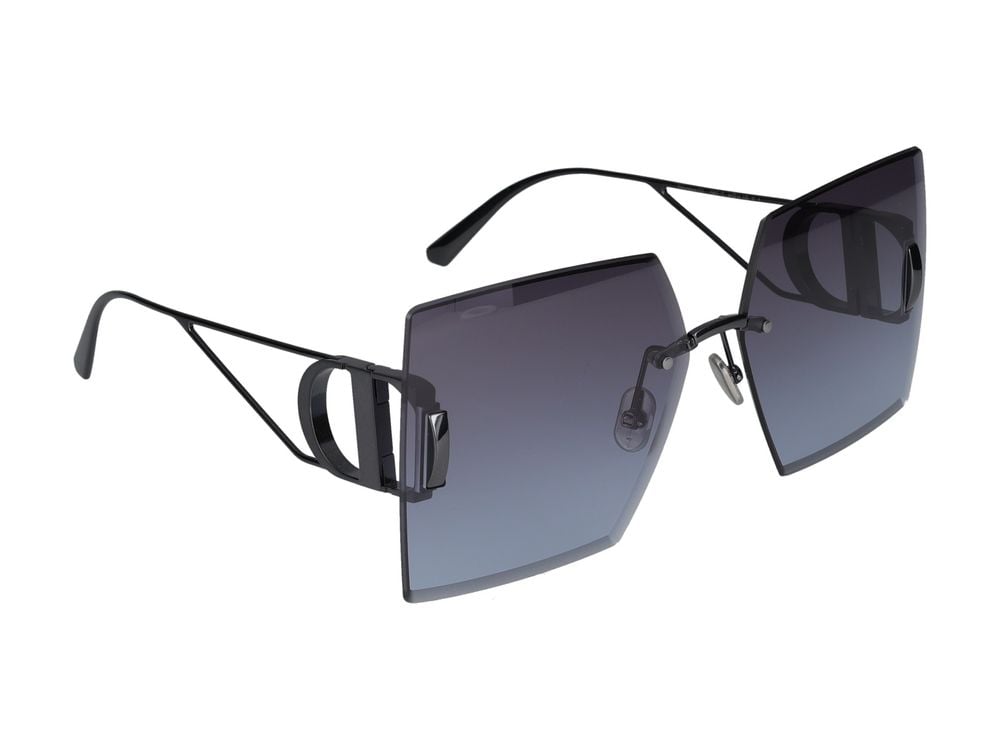 Dior Black 30Montaigne Square Sunglasses Grijs