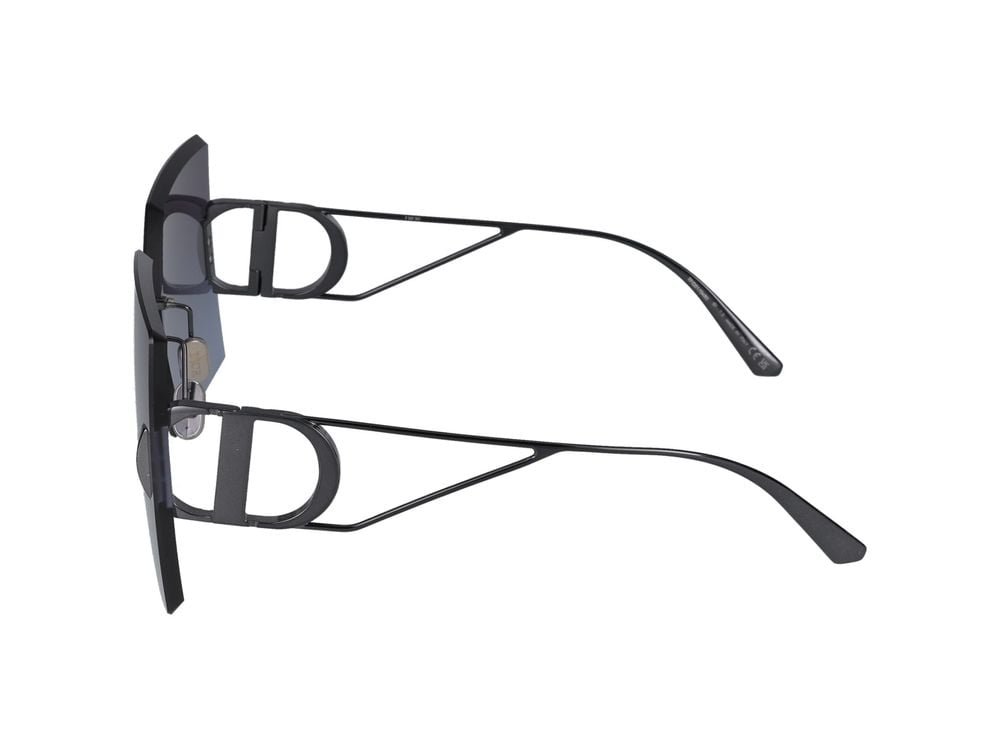 Dior Black 30Montaigne Square Sunglasses Grijs
